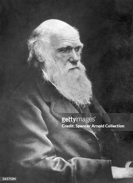 English naturalist and co-originator of the theory of evolution, Charles Darwin .