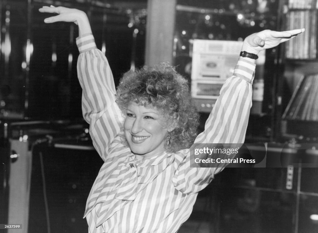 American Film Actress And Singer Bette Midler In London Where She Is american-film-actress-and-singer-bette-midler-in-london-where-she-is