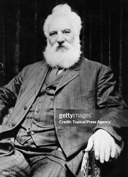 Scottish inventor Alexander Graham Bell who invented the telephone. Bell, born in Edinburgh, worked with his father, Scottish educator Alexander...