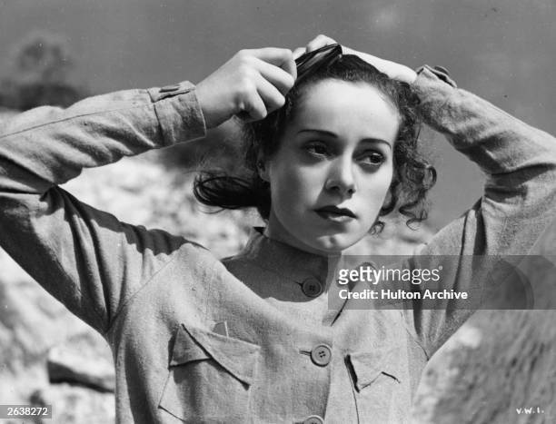 Elsa Lanchester , born Elizabeth Sullivan, the British character actress in a scene from 'Vessel Of Wrath' adapted from the story by W Somerset...