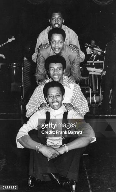 The Temptations, America's successful rhythm and blues group, at the Talk Of The Town, London, where they are making their British cabaret debut....