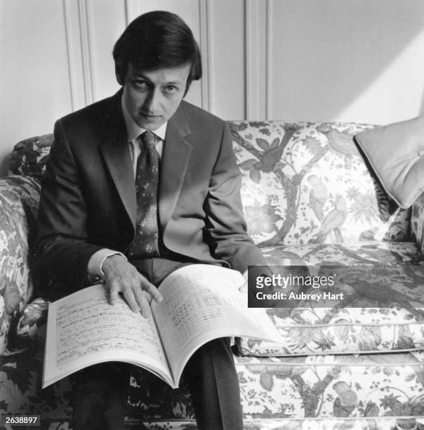 German-born US conductor and composer Andre Previn, at the Savoy Hotel, London. Original Publication: People Disc - HK0004