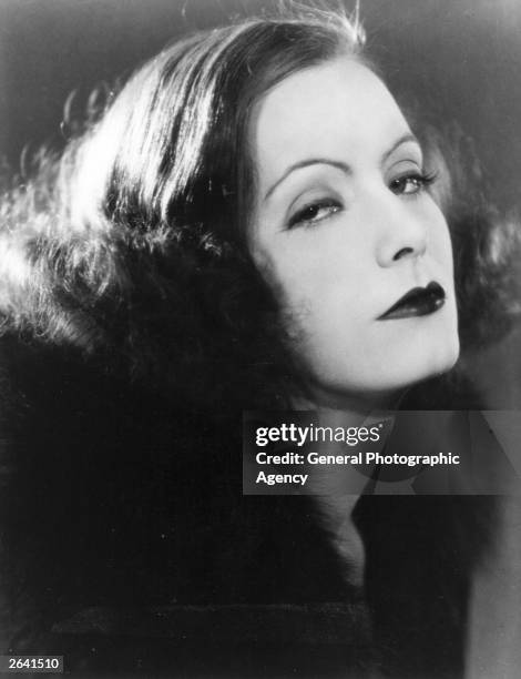 Swedish-born American film actress Greta Garbo .