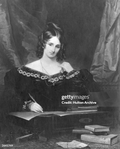 Mary Wollstonecraft Shelley , British writer best known for 'Frankenstein', and second wife of poet Percy Bysshe Shelley.