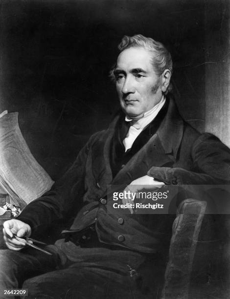 George Stephenson , British inventor and designer of steam engines. Original Publication: People Disc - HO0013