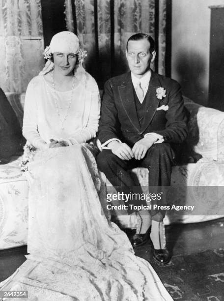 The Grand Duke of Russia, Dmitri Pavlovitch and his bride, Audrey Emery, of New York.