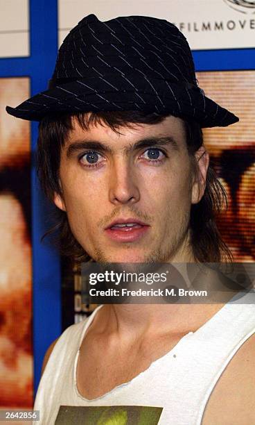Actor Alex Ebert attends the screening of the film "The Party's Over" at the Laemmle Fairfax Theater October 23, 2003 in Los Angeles, California.