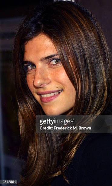 Actor Lake Bell attends the screening of the film "The Party's Over" at the Laemmle Fairfax Theater October 23, 2003 in Los Angeles, California.