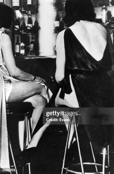 Two prostitutes in a brothel requisitioned for the use of Nazi officers.