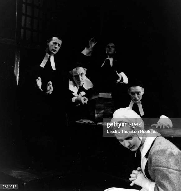 Scene from the Bristol Old Vic's production of 'The Crucible', starring Betty Prosser. Original Publication: Picture Post - 7840 - The Crucible -...