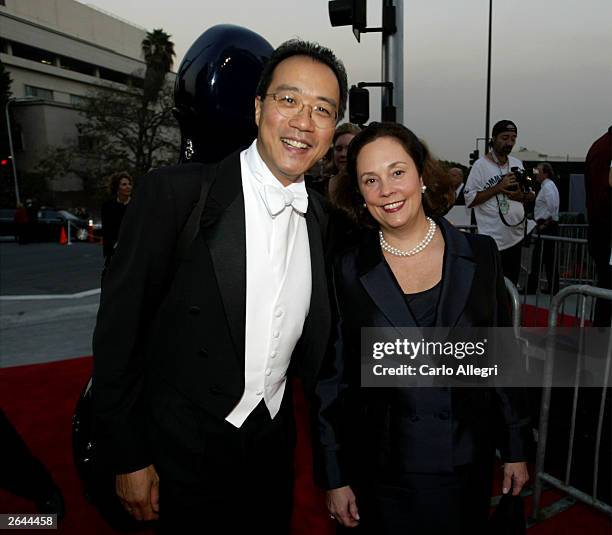 Cellist Yo Yo Ma and wife Jill attend the Walt Disney Concert Hall opening gala, day two of three, October 24, 2003 in Los Angeles, California....