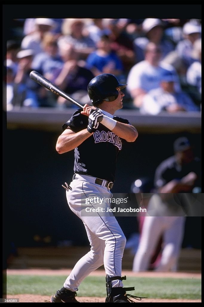 Todd Helton Ranch Todd Helton of the Colorado Rockies in action during a spring... News ...