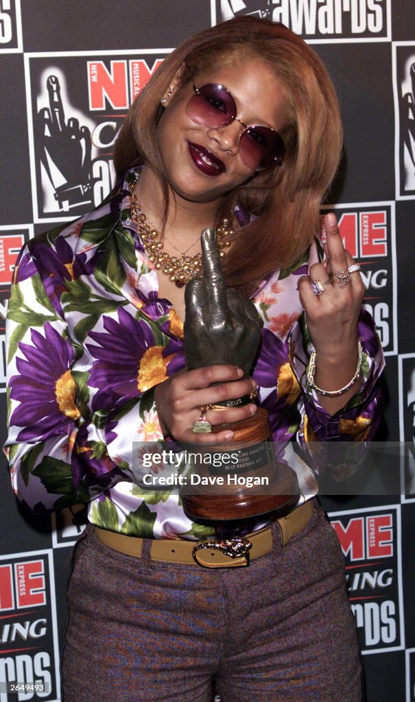 Kelis Sticker American pop star Kelis attends the NME Carling Awards at Planet 2000 ...