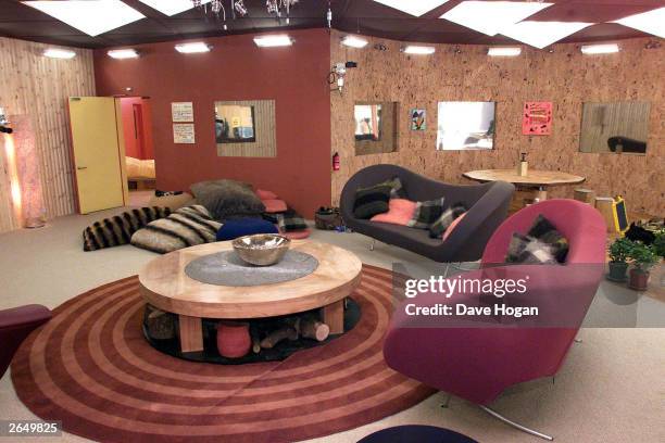 The new cabin style living room for the "Big Brother 2" house on April 28, 2001 in London.