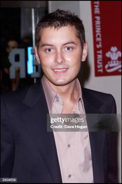 British reality television star Brian Dowling arrives at the after-show party for the UK premiere of the film "Moulin Rouge" on July 28, 2001 in...