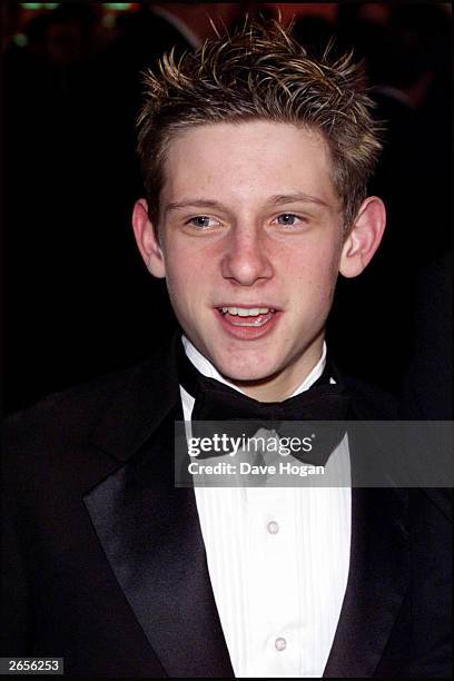 British actor Jamie Bell wins the award for "Best Performance by an Actor in a Leading Role" for the film "Billy Elliot" at the BAFTA party held at...