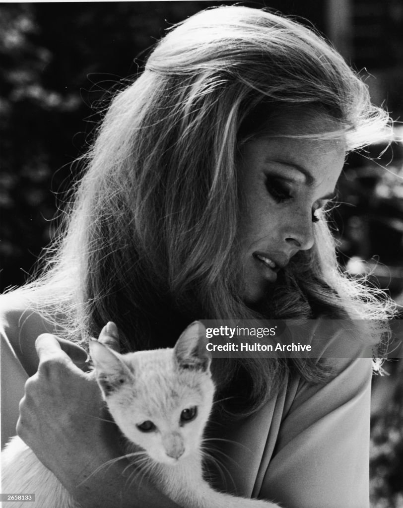 Ursula Andress With Cat