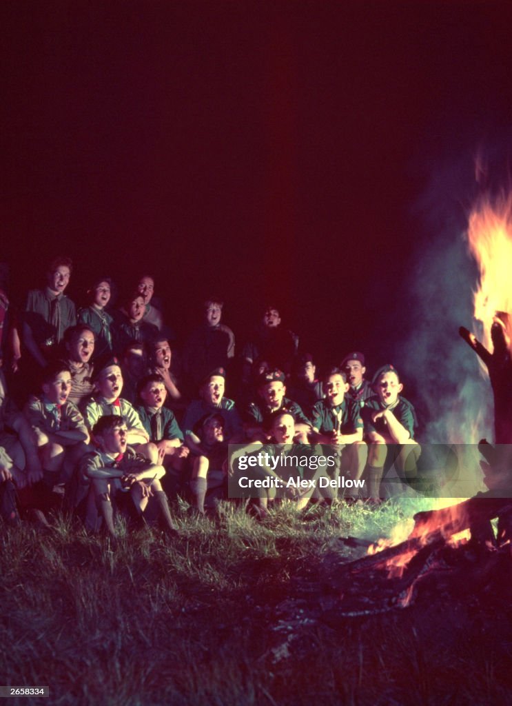 Camp Fire Script Scouts singing round the camp-fire. Original Publication: Picture ...