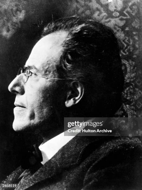 Czechoslovakian born Austrian composer Gustav Mahler .