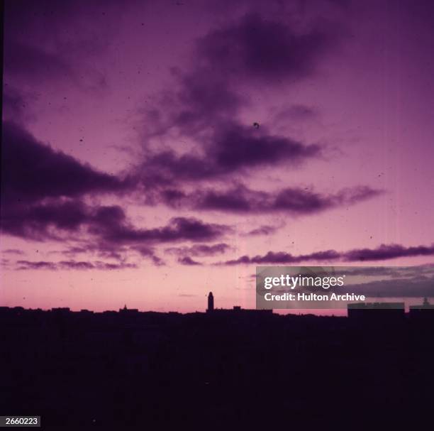 Dawn over Jerusalem at Christmas.