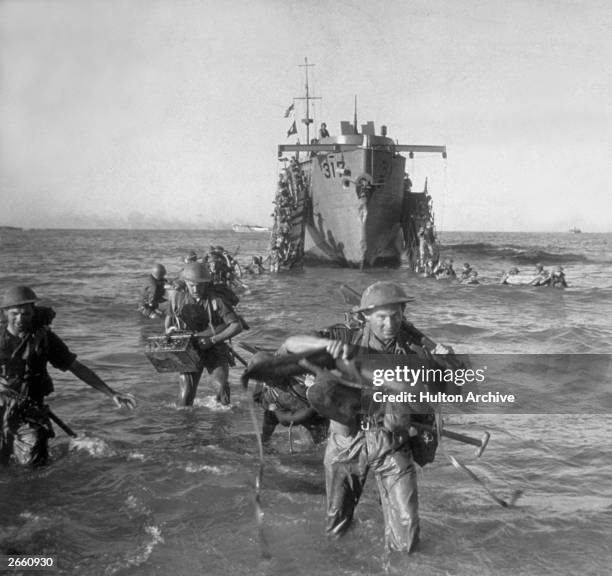 The start of the Allied invasion of Sicily - zero hour has arrived and the men of the Allied forces receive the word 'Go.'