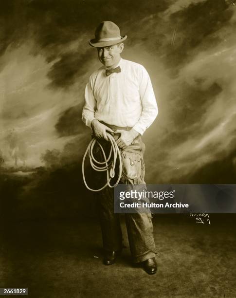 Rustic comedian Will Rogers .