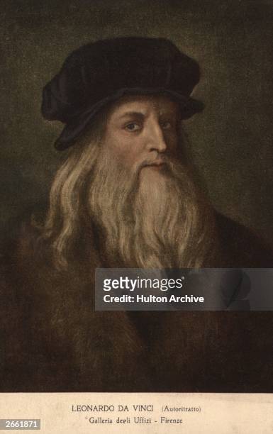 Leonardo da Vinci , Italian painter, sculptor, architect, engineer and inventor, circa 1500.