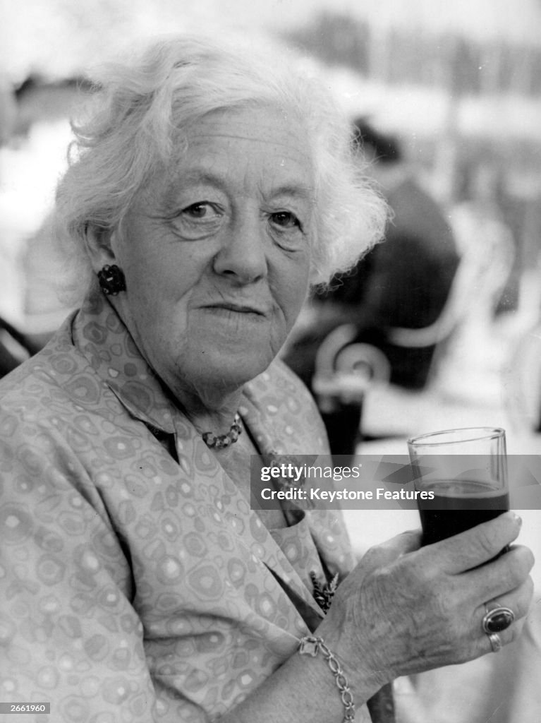 Meg Rutherford British actress and comedy star Dame Margaret Rutherford in Rome on ...
