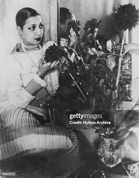 American singer, dancer and entertainer Josephine Baker . Original Publication: People Disc -