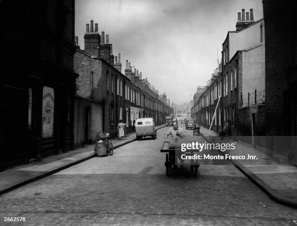 Jane Street in Stepney, east London, a slum area of four and a half acres, before its redevelopment.