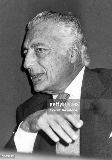 Gianni Agnelli , Italian president of the Fiat motor company, which was founded by his grandfather.