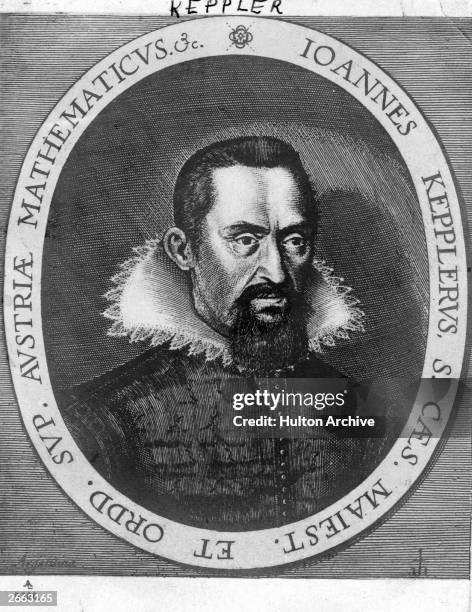 German astronomer Johannes Kepler wearing a large startched collar, circa 1600.