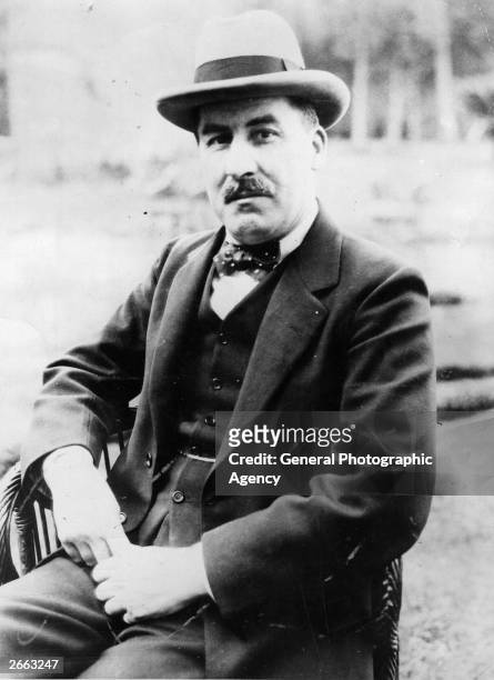 English archaeologist Howard Carter whose discoveries include the tomb of Tutankhamen .