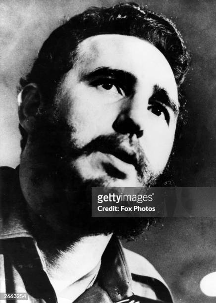 Cuban revolutionary leader Fidel Castro.