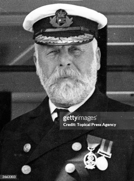 Edward John Smith , captain of the White Star liner 'Olympic', 9th June 1911. He later became captain of the ill-fated 'Titanic'.