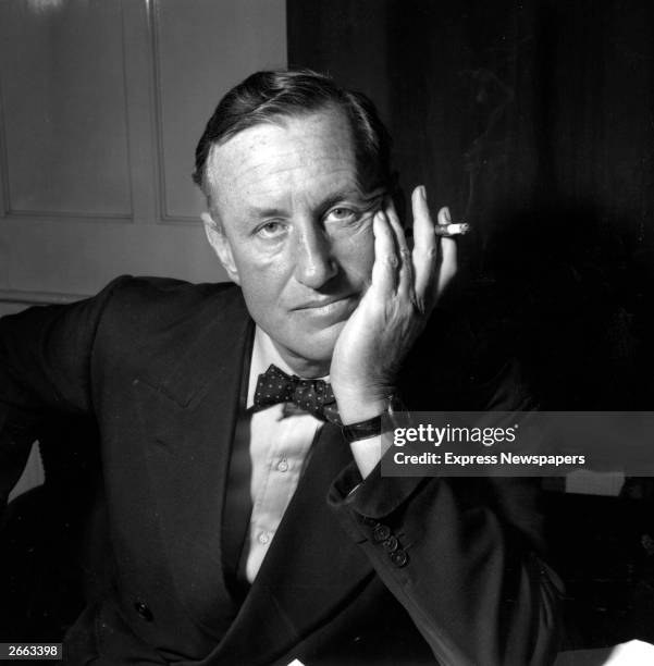 Ian Lancaster Fleming , British author and creator of the James Bond character.