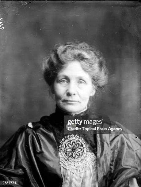 English feminist suffrage leader Emmeline Pankhurst , who led the movement to win the vote for women in Great Britain.