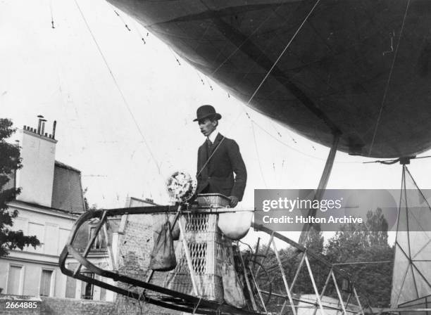 Brazilian airship pioneer Alberto Santos-Dumont.