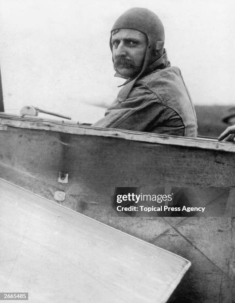 Louis Bleriot , French airman who made the first flight across the English Channel in 1909.