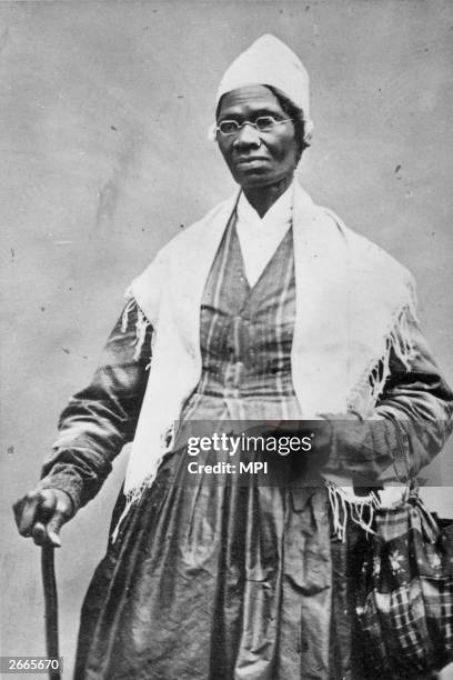 Abolitionist Sojourner Truth , formerly enslaved, originally named Isabella Van Wagener.