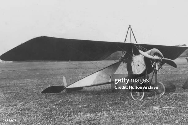 French built Morane Saulnier Type L, used by British and Russian airforces, and credited with the first air-to-air Zeppelin kill.