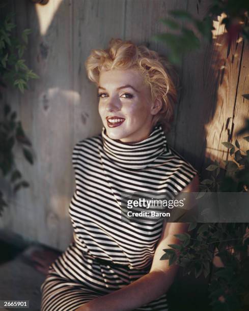 American actress Marilyn Monroe .