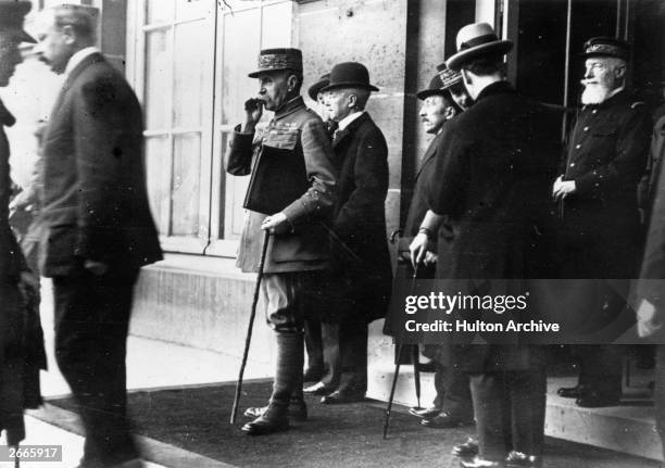 Marshall of France, Ferdinand Foch as French delegate to the Paris Peace Conference of 1919.