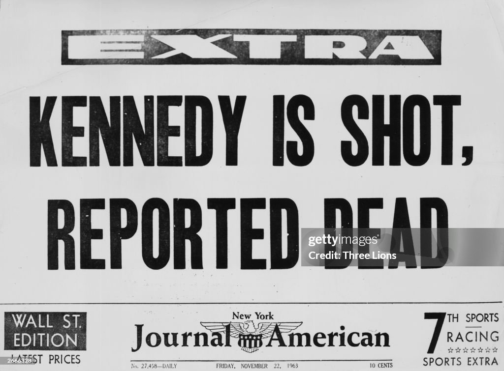 Newspaper Announces Kennedy Assassination