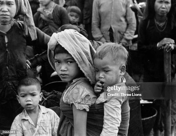 Group of Vietnamese refugees.