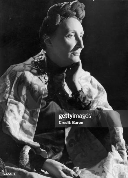 English poet, critic and biographer, Dame Edith Sitwell .