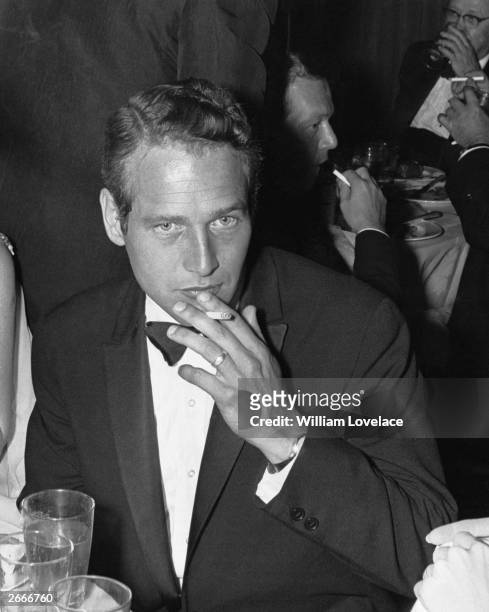 American film actor Paul Newman at the Oscars award ceremony in Hollywood.