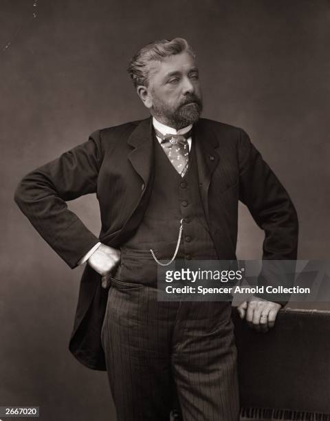 French engineer Alexandre Gustave Eiffel , designer of many notable bridges and viaducts and most famously, the Eiffel Tower in Paris.
