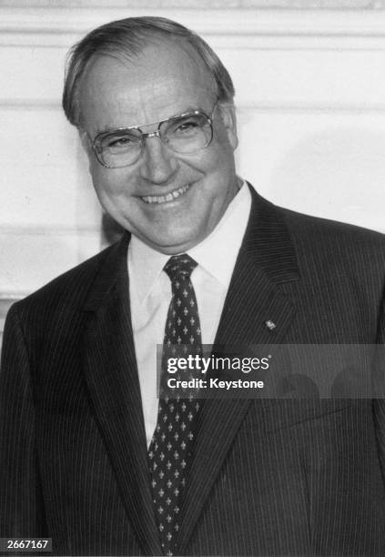 Chancellor of the Federal Republic of West Germany Helmut Kohl.