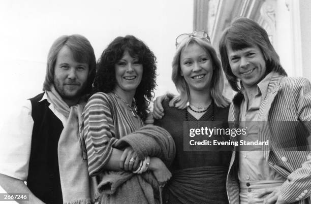 Swedish pop group Abba. From left to right: Benny Andersson, Anni-Frid Lyngstad, Agnetha Faltskog and Bjorn Ulvaeus.